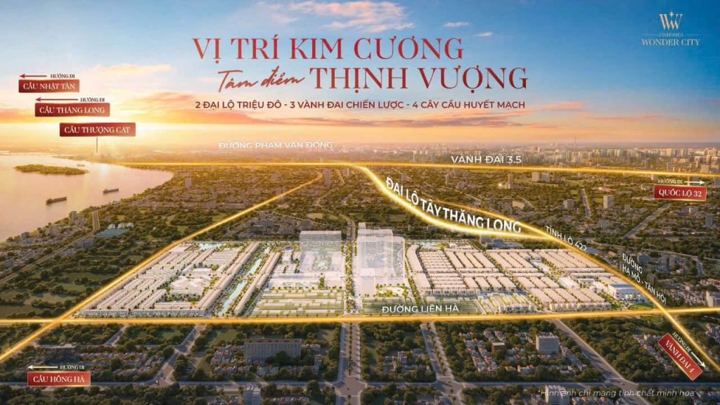 Vinhomes - Chủ đầu tư dự án Vinhomes Cần Giờ 12 Phối cảnh dự án Vinhomes Đan Phượng Wonder City