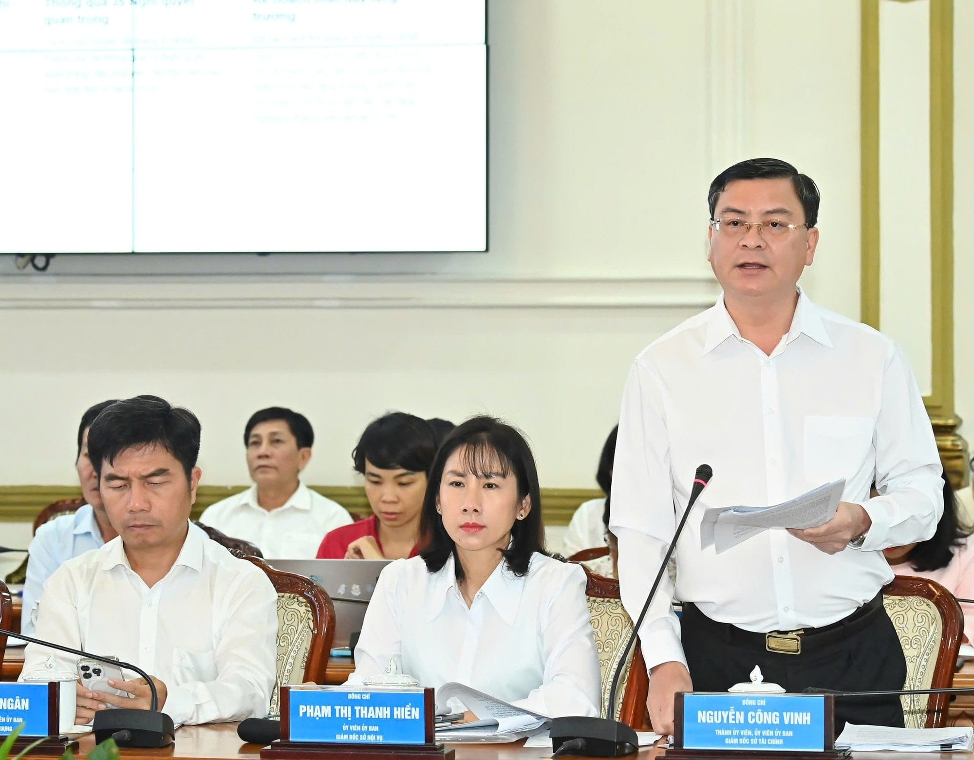 Siêu dự án Cần Giờ - Cú hích lớn cho ngân sách TP.HCM và thị trường bất động sản 1 Giám đốc Sở Tài chính TPHCM Nguyễn Công Vinh báo cáo.