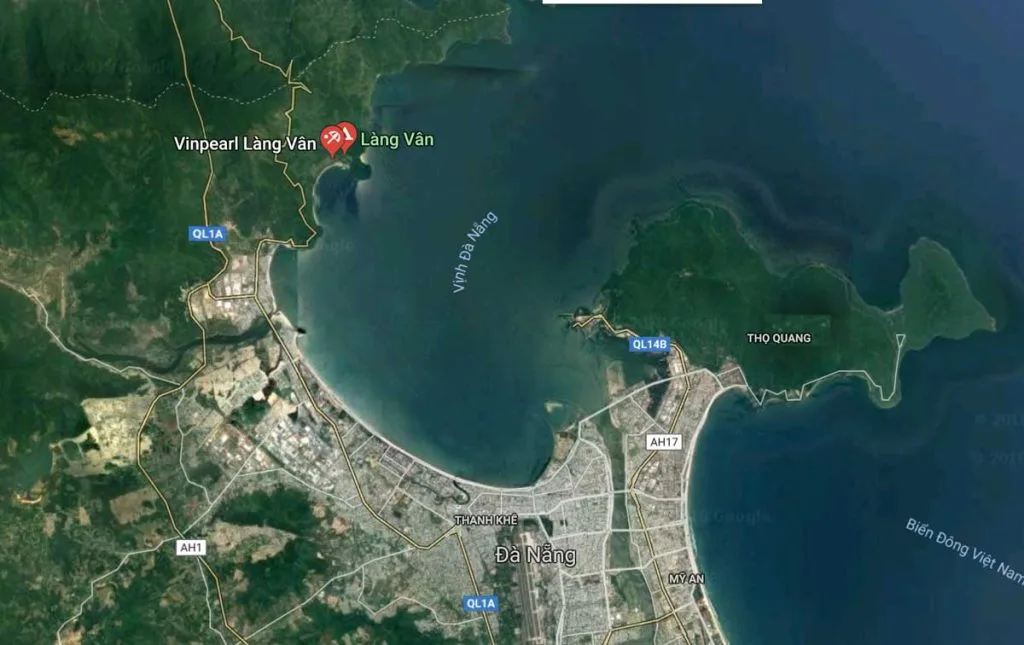 Toàn cảnh vị trí dự án Vinhomes Hải Vân Bay