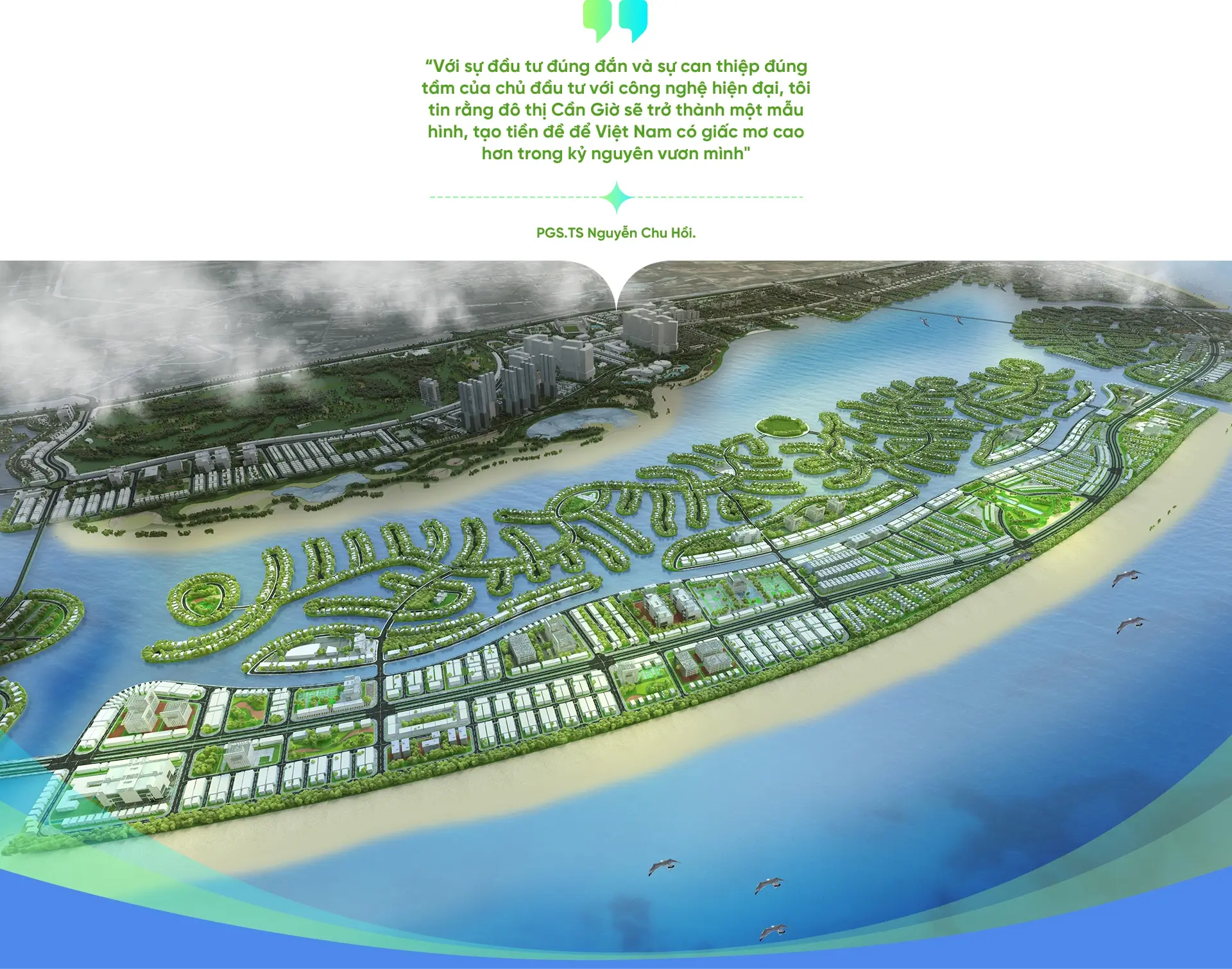 Đô thị ESG: Xu hướng phát triển bền vững định hình tương lai bất động sản Việt Nam 1 Diện mạo tương lai của siêu đại đô thị ESG tại Cần Giờ