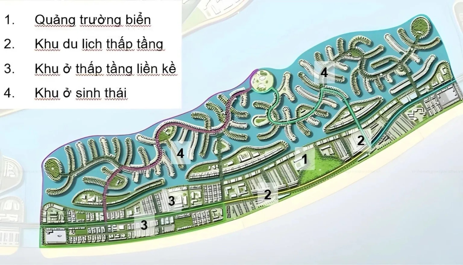 Mặt bằng phân khu The Grand Island tại Vinhomes Cần Giờ