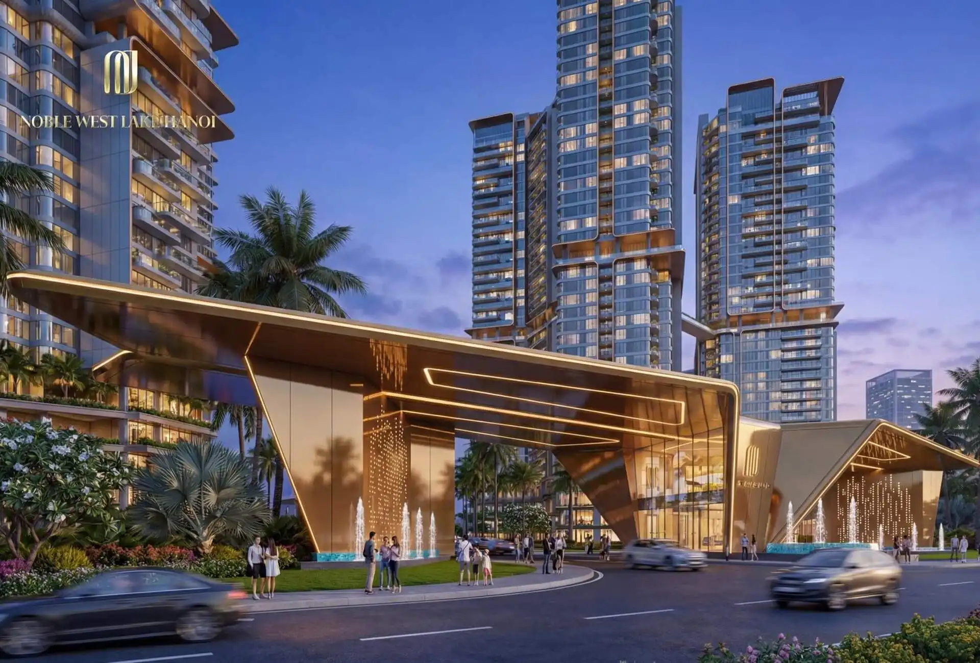 Cổng chào ánh sao tại Noble West lake Ha Noi Cổng chào ánh sao tại Noble West lake Ha Noi